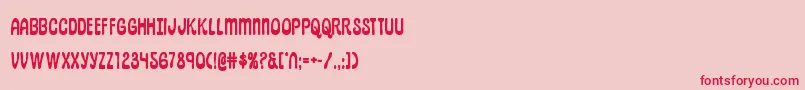 pepperlandbold Font – Red Fonts on Pink Background