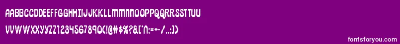 pepperlandbold-fontti – valkoiset fontit violetilla taustalla