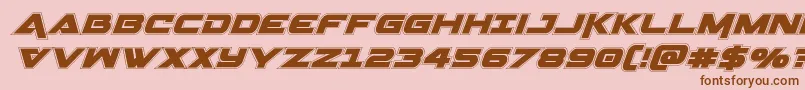 Geminaacadital Font – Brown Fonts on Pink Background