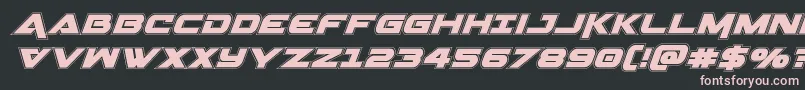 Geminaacadital Font – Pink Fonts on Black Background