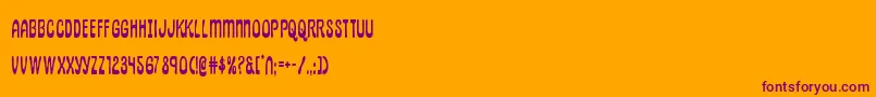 Шрифт pepperlandcond – фиолетовые шрифты на оранжевом фоне