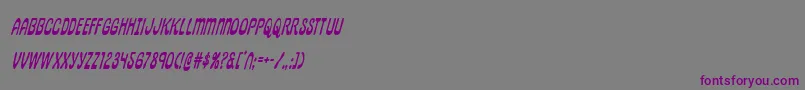 pepperlandcondital Font – Purple Fonts on Gray Background