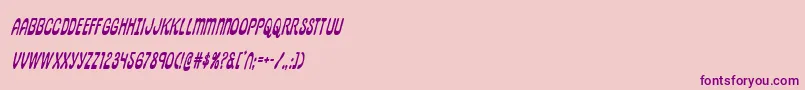 pepperlandcondital Font – Purple Fonts on Pink Background