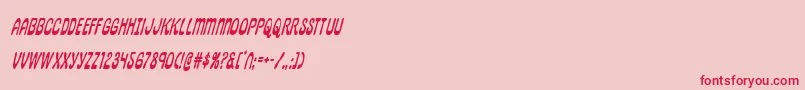 pepperlandcondital Font – Red Fonts on Pink Background