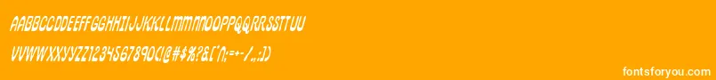 pepperlandcondital Font – White Fonts on Orange Background