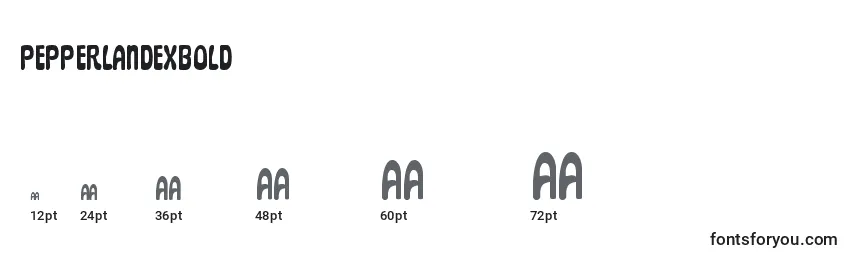 Pepperlandexbold Font Sizes