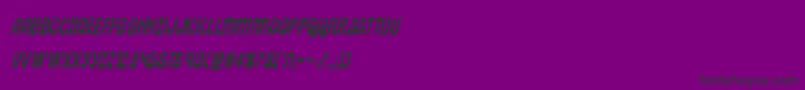 pepperlandexboldital Font – Black Fonts on Purple Background