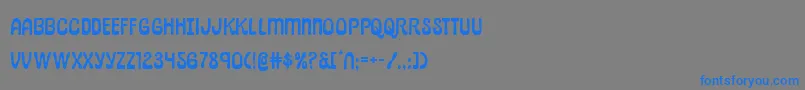 フォントpepperlandexpand – 灰色の背景に青い文字