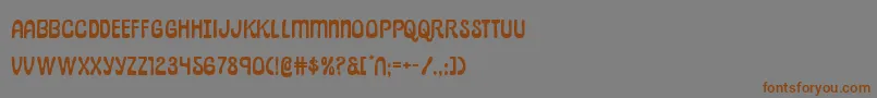 pepperlandexpand-Schriftart – Braune Schriften auf grauem Hintergrund