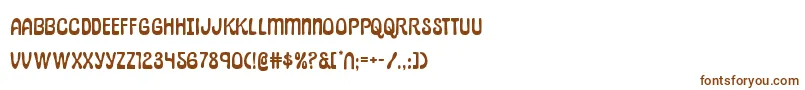 Шрифт pepperlandexpand – коричневые шрифты на белом фоне