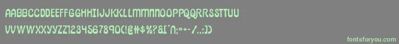 pepperlandexpand Font – Green Fonts on Gray Background