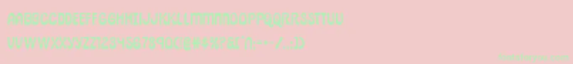 pepperlandexpand Font – Green Fonts on Pink Background