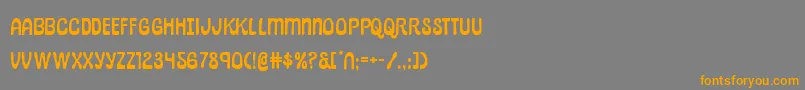 pepperlandexpand Font – Orange Fonts on Gray Background