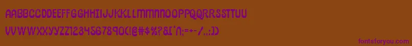 pepperlandexpand Font – Purple Fonts on Brown Background