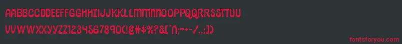 pepperlandexpand Font – Red Fonts on Black Background