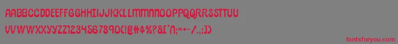 pepperlandexpand Font – Red Fonts on Gray Background