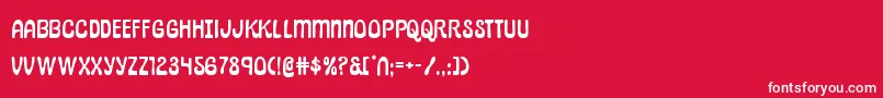 Шрифт pepperlandexpand – белые шрифты на красном фоне