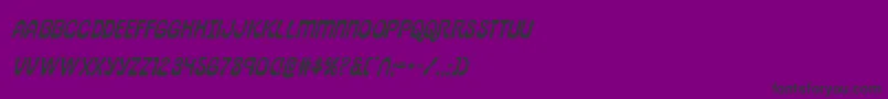 pepperlandexpandital Font – Black Fonts on Purple Background