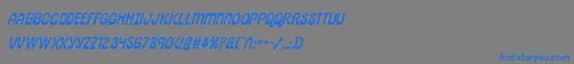 pepperlandexpandital Font – Blue Fonts on Gray Background