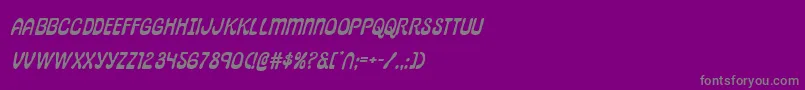 pepperlandexpandital Font – Gray Fonts on Purple Background