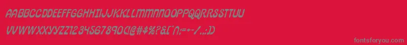 pepperlandexpandital Font – Gray Fonts on Red Background