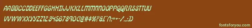 pepperlandexpandital Font – Green Fonts on Brown Background