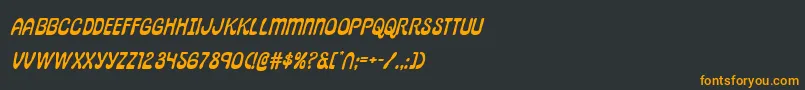 Шрифт pepperlandexpandital – оранжевые шрифты на чёрном фоне