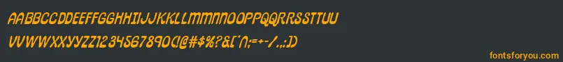 pepperlandexpandital Font – Orange Fonts on Black Background