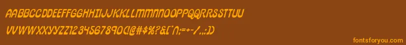 pepperlandexpandital Font – Orange Fonts on Brown Background