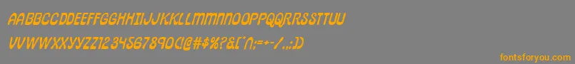pepperlandexpandital Font – Orange Fonts on Gray Background