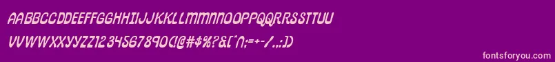 pepperlandexpandital Font – Pink Fonts on Purple Background