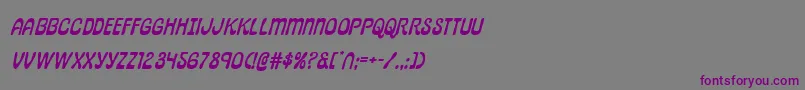 pepperlandexpandital Font – Purple Fonts on Gray Background