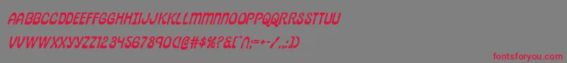 pepperlandexpandital Font – Red Fonts on Gray Background