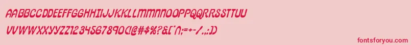 pepperlandexpandital Font – Red Fonts on Pink Background