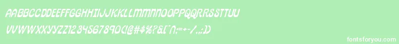 pepperlandexpandital Font – White Fonts on Green Background