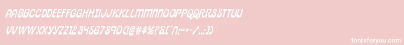 pepperlandexpandital Font – White Fonts on Pink Background