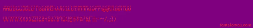 pepperlandgrad Font – Red Fonts on Purple Background