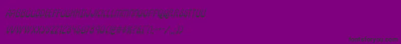 pepperlandgradital-fontti – mustat fontit violetilla taustalla