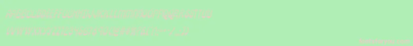 pepperlandgradital Font – Pink Fonts on Green Background