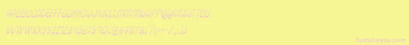 pepperlandgradital Font – Pink Fonts on Yellow Background
