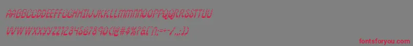 フォントpepperlandgradital – 赤い文字の灰色の背景