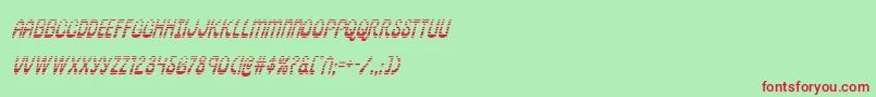 pepperlandgradital Font – Red Fonts on Green Background