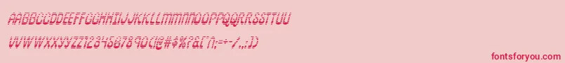 フォントpepperlandgradital – ピンクの背景に赤い文字