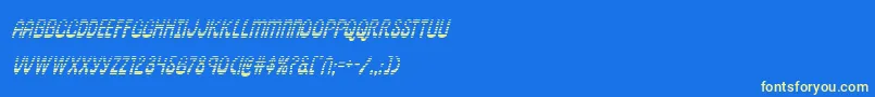pepperlandgradital Font – Yellow Fonts on Blue Background