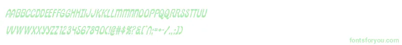 pepperlandital Font – Green Fonts on White Background