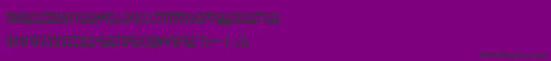 Czcionka pepperlandleft – czarne czcionki na fioletowym tle