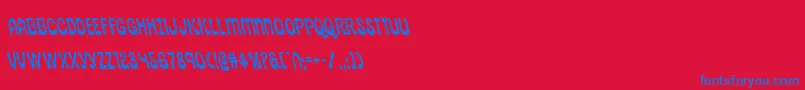 pepperlandleft Font – Blue Fonts on Red Background