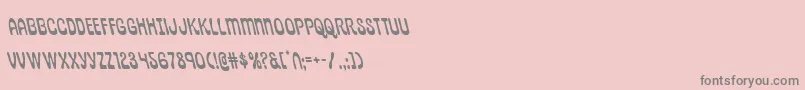 pepperlandleft-Schriftart – Graue Schriften auf rosa Hintergrund