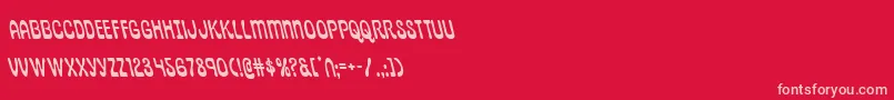 Czcionka pepperlandleft – różowe czcionki na czerwonym tle
