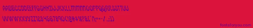 pepperlandleft Font – Purple Fonts on Red Background